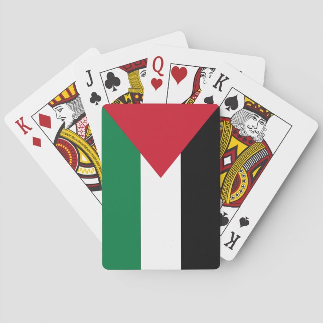 offiziell Staat der palästinensischen Landesflagge Spielkarten (Rückseite)