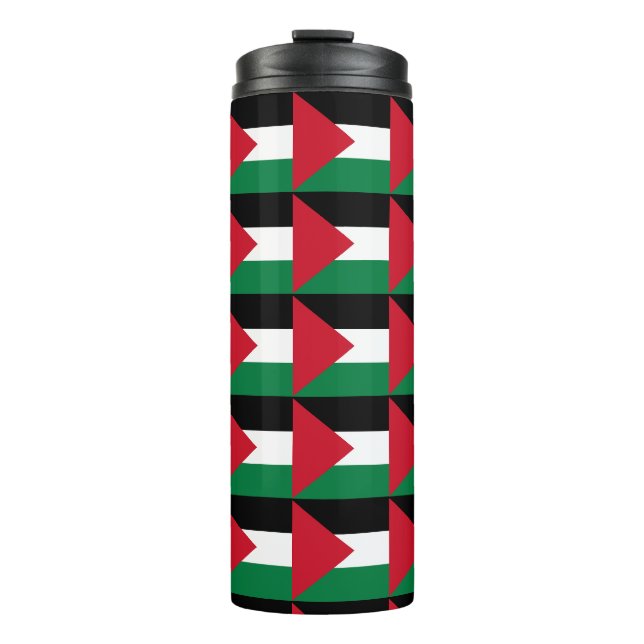offiziell Staat der palästinensischen Landesflagge Thermosbecher (Vorderseite)