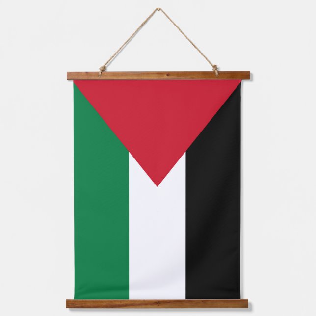 offiziell Staat der palästinensischen Landesflagge Wandteppich Mit Holzrahmen (Vorderseite)