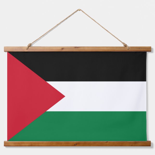 offiziell Staat der palästinensischen Landesflagge Wandteppich Mit Holzrahmen (Vorne)
