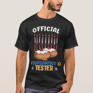 Offiziell Sufganiyot Tester Funny Hanukkah T-Shirt