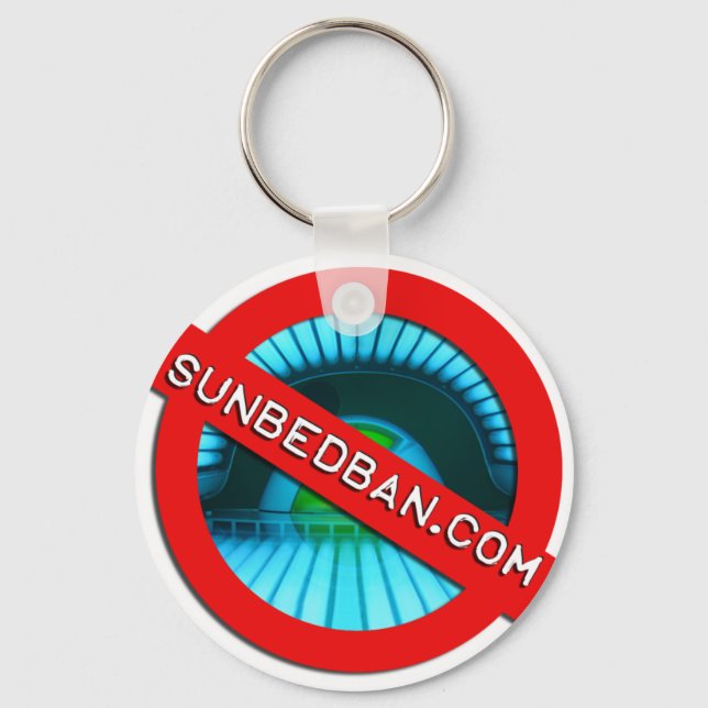 Offiziell Sunbedban.com Schlüsselanhänger (Vorderseite)