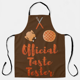 Offiziell Taste Tester Erntedank Glitzer Schürze