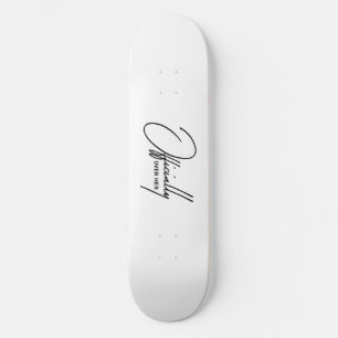 Offiziell über ihr - Funny Breakup Quote Skateboa Skateboard