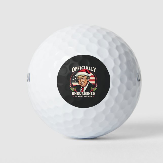 Offiziell unbelastet durch das, was Trump 47. Golfball (Vorderseite)