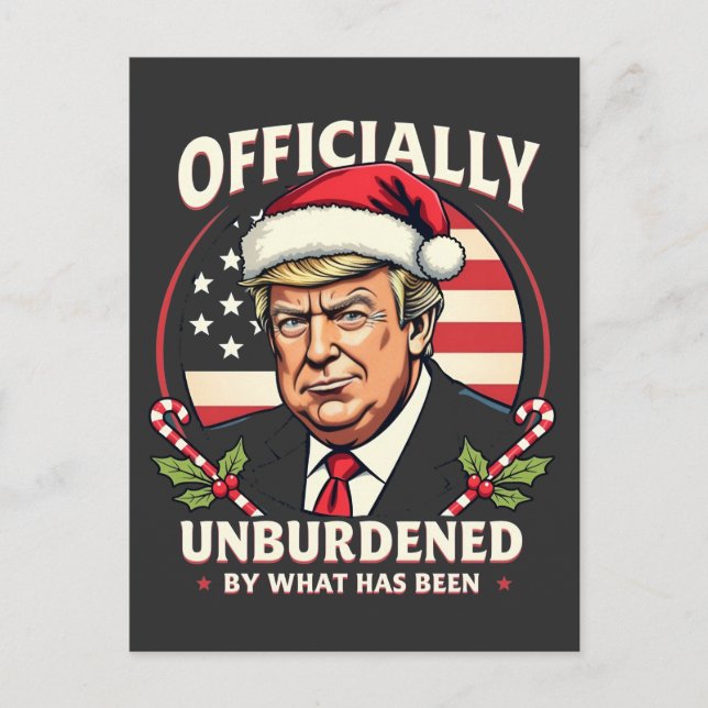 Offiziell unbelastet durch das, was Trump 47. Postkarte (Vorderseite)