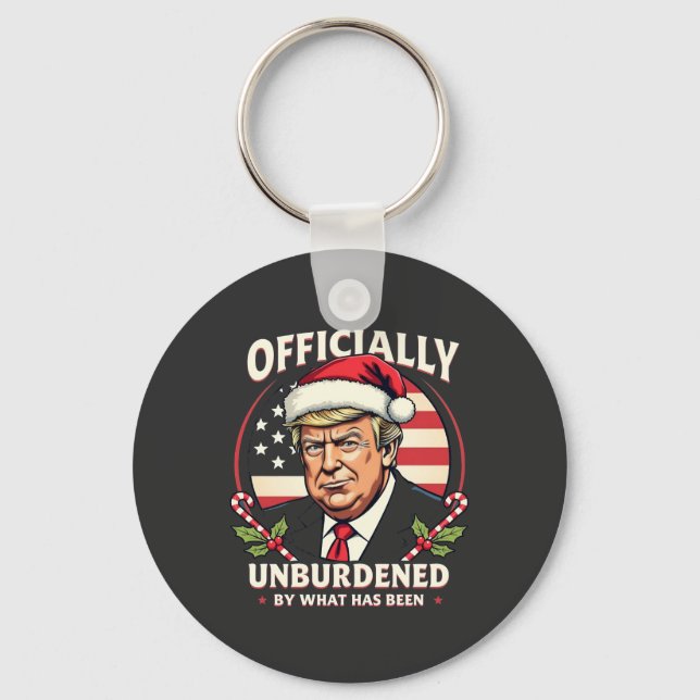 Offiziell unbelastet durch das, was Trump 47. Schlüsselanhänger (Vorderseite)