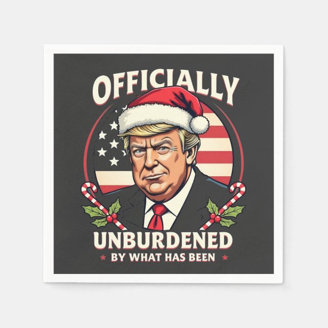 Offiziell unbelastet durch das, was Trump 47. Serviette (Vorderseite)