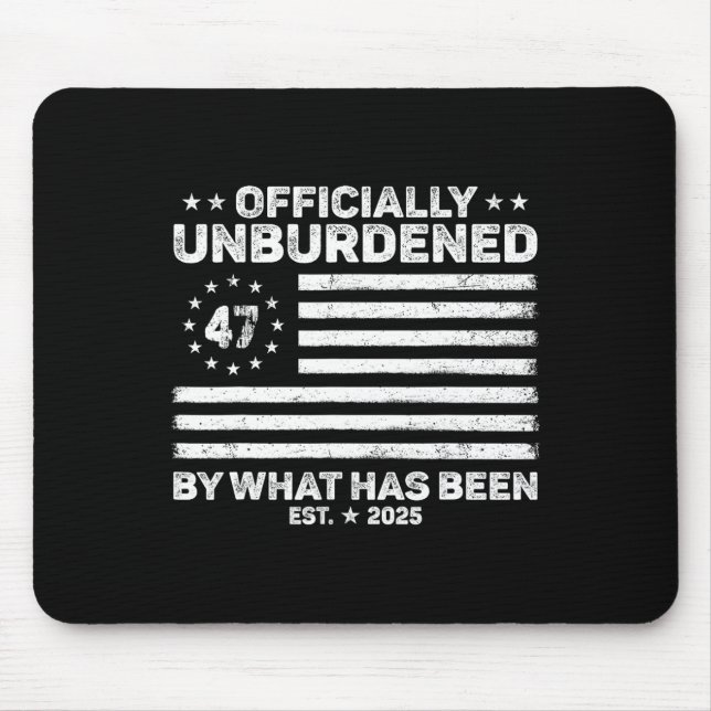Offiziell unbelastet durch das, was Trump Victo wa Mousepad (Vorne)