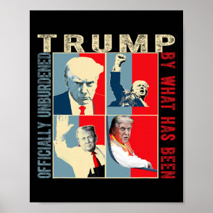 Offiziell unbelastet durch das, was Trump Victo wa Poster