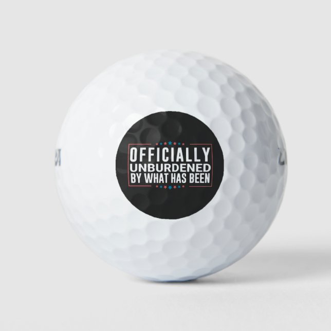 Offiziell unbelastet durch das, was Trump war Golfball (Vorderseite)