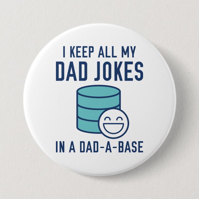 Offiziell Vater Jokes Button (Vorderseite)