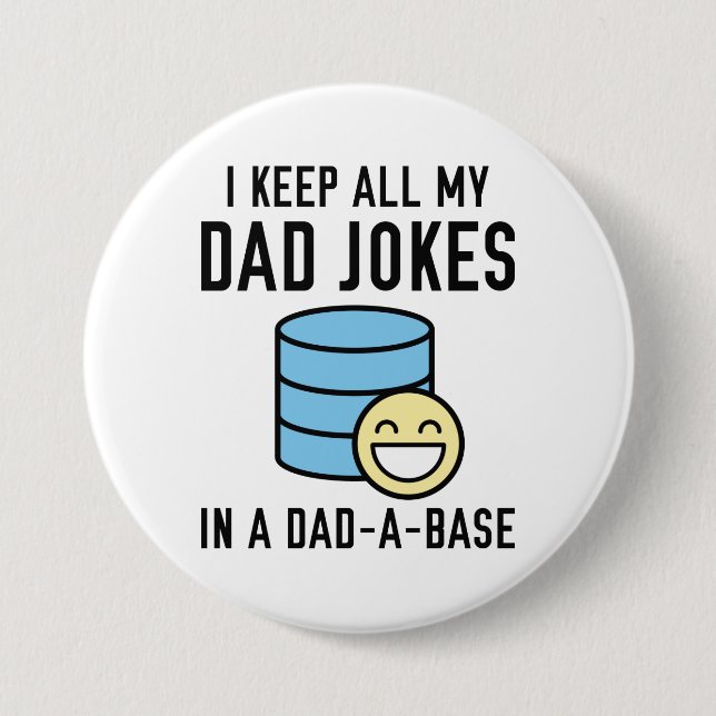 Offiziell Vater Jokes Button (Vorderseite)