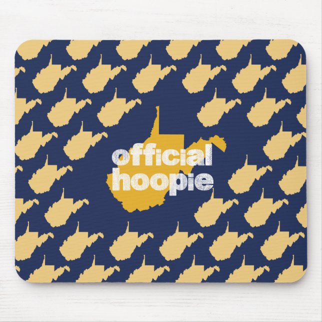 Offiziell West Virginia Hoopie Mountaineer Mousepad (Vorne)