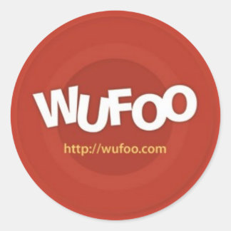 Offiziell Wufoo-Aufkleber Runder Aufkleber