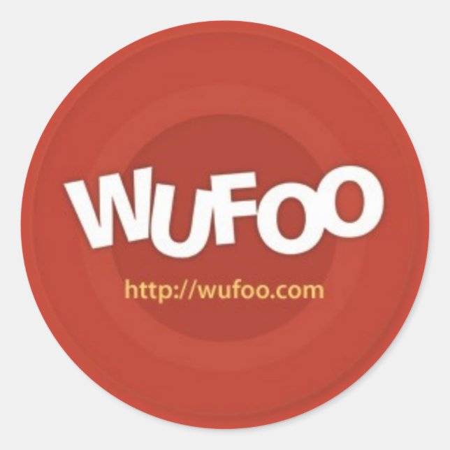 Offiziell Wufoo-Aufkleber Runder Aufkleber (Vorderseite)