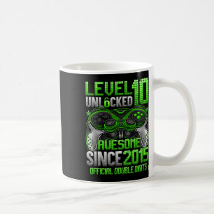 Offiziell zweistellige Zahl Level 10 freigeschalte Kaffeetasse