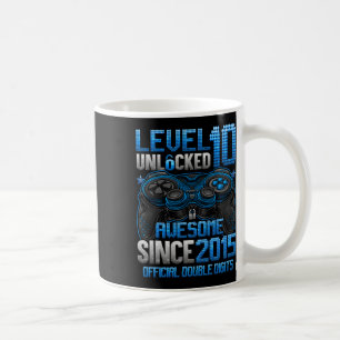 Offiziell zweistellige Zahl Level 10 freigeschalte Kaffeetasse