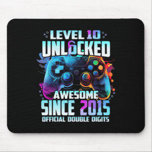 Offiziell zweistellige Zahl Level 10 freigeschalte Mousepad