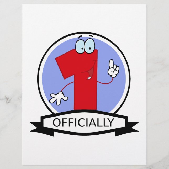 Offizielle 1 Birthday Banner (Vorderseite)