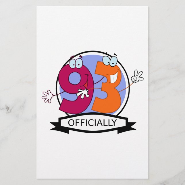 Offizielle 93 Birthday Banner (Vorderseite)