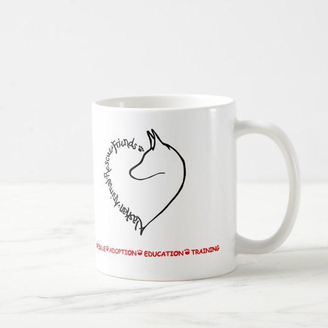 Offizielle alaskische Tierrettungs-Kaffeetasse Kaffeetasse (Rechts)