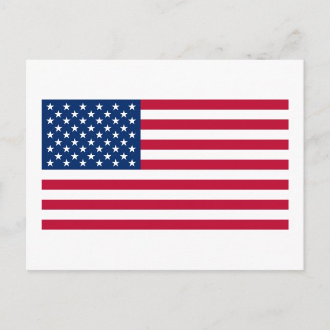 Offizielle amerikanische Flagge Postkarte (Vorderseite)