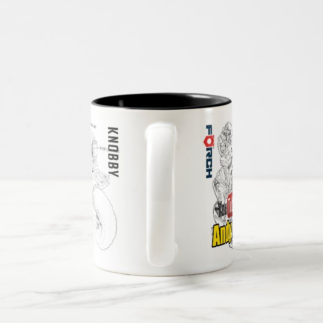 Offizielle Andy Mechanic Tasse-Kaffee- und Teekomp Zweifarbige Tasse (Henkel)