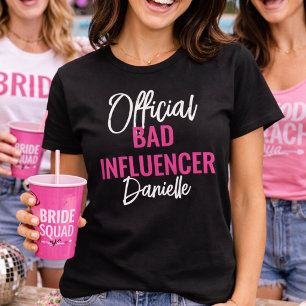 Offizielle Bad Influence Benutzerdefinierte Jungge T-Shirt