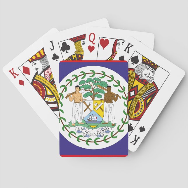 offizielle Belize-Flagge Spielkarten (Rückseite)