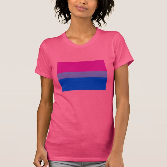 OFFIZIELLE BISEXUAL-STOLZ-FLAGGE T-Shirt (Vorderseite)