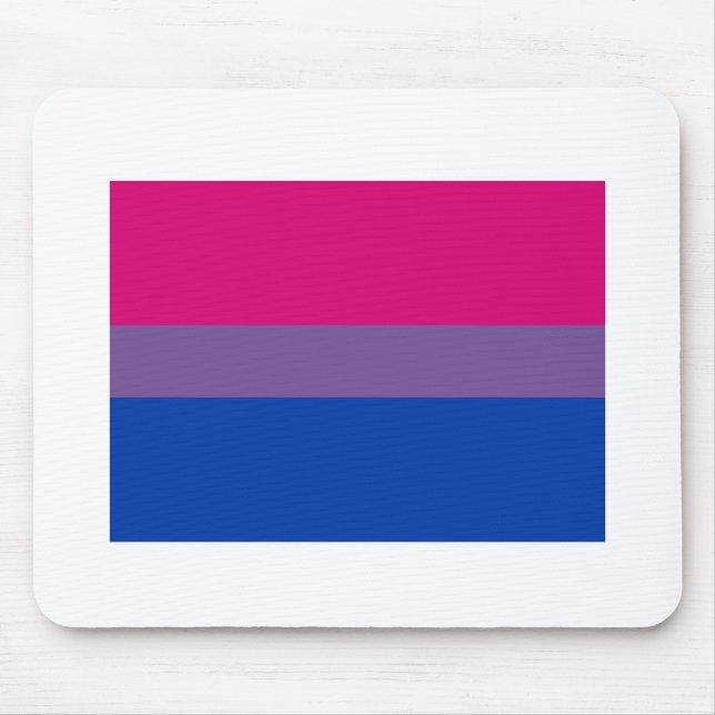 OFFIZIELLE BISEXUELLE PRIDE-FLAGGE MOUSEPAD (Vorne)
