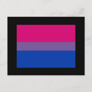 OFFIZIELLE BISEXUELLE PRIDE-FLAGGE POSTKARTE