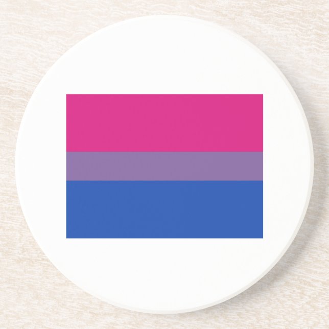 OFFIZIELLE BISEXUELLE PRIDE-FLAGGE UNTERSETZER (Vorne)