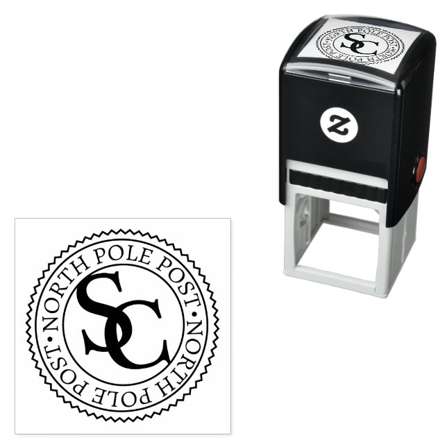 Offizielle Briefmarke vom Santa Claus Nordpol Permastempel (Beispiel)