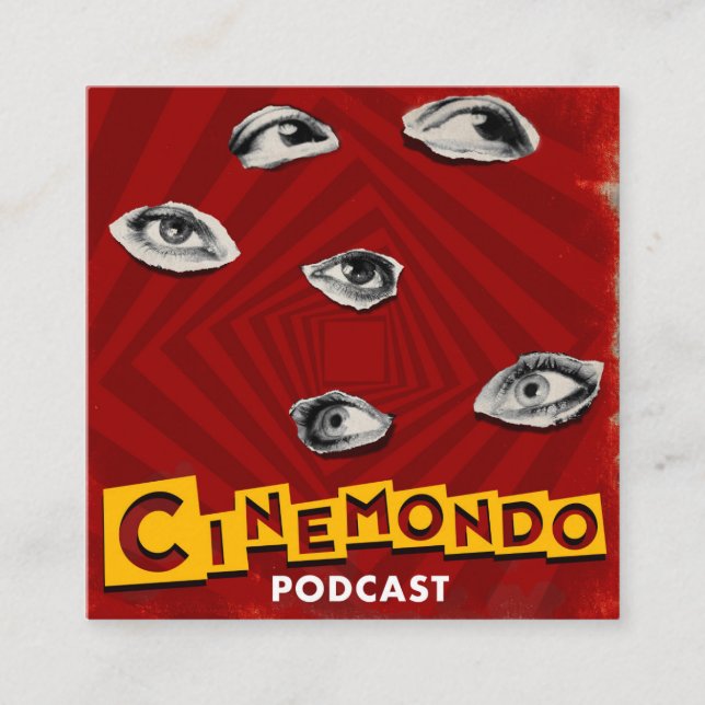 Offizielle Cinemondo Geschäfts-Karten Quadratische Visitenkarte (Vorderseite)
