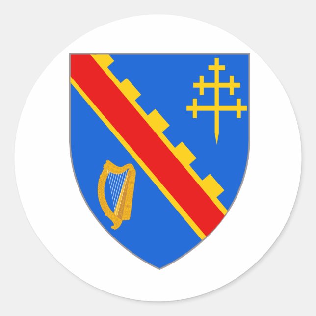 Offizielle Coat Arms Armagh Heraldry Symbol Irland Runder Aufkleber (Vorderseite)
