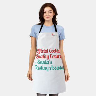 : Offizielle Cookie-Qualitätskontrolle — Santa’s T Schürze