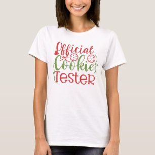 Offizielle Cookie Tester Weihnachten Frauen T - Sh T-Shirt