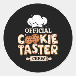 Offizielle Cookie-Verkostungs-Crew Lustiges Byking Runder Aufkleber