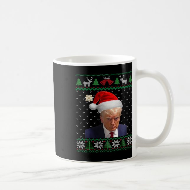 Offizielle Donald Trump Tasse Shot Ugly Weihnachte (Rechts)