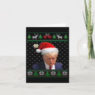 Offizielle Donald Trump Tasse Shot Ugly Weihnachte Karte