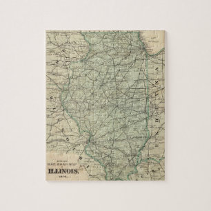Offizielle Eisenbahnkarte von Illinois