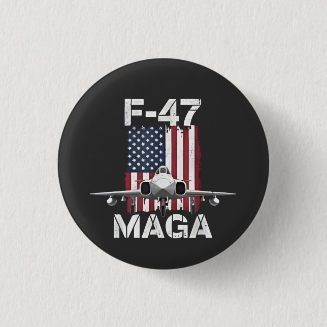 Offizielle F47 Maga Fighter Jet F-47 Jet Fighter A Button (Vorderseite)