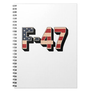 Offizielle F47 Maga Fighter Jet F-47 Jet Fighter A Notizblock