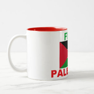 Offizielle Fahne des freien Palästinas - Palästina Zweifarbige Tasse