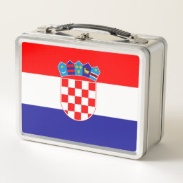 Offizielle Flagge Kroatiens | Nationales Emblem Lu Metall Brotdose