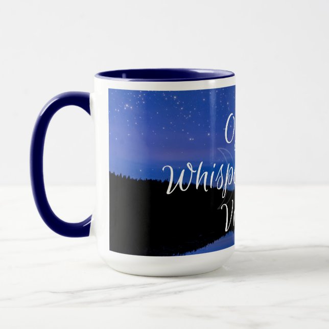 Offizielle flüsternde Kiefern-Dorfbewohner-Tasse Tasse (Links)