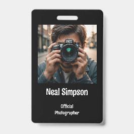 Offizielle Fotografen Ausweis
