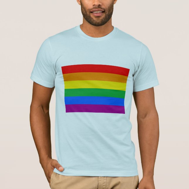 OFFIZIELLE GAY PRIDE-FLAGGE T-Shirt (Vorderseite)